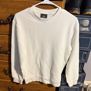 H&M Men's Cream Crewneck Sweater